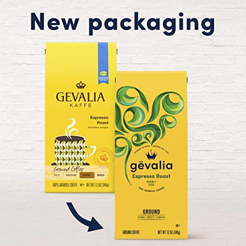 Gevalia Ground Coffee, Espresso Roast Dark Roast, 12 oz. Bag
