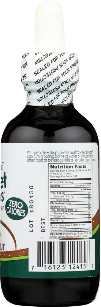 Wisdom Natural SweetLeaf Sweet Drops? Sweetener Hazelnut -- 2 fl oz - 2 pc