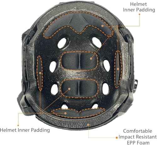 PJ Type Tactical Multifunctional Fast Helmet with Visor Goggles Version