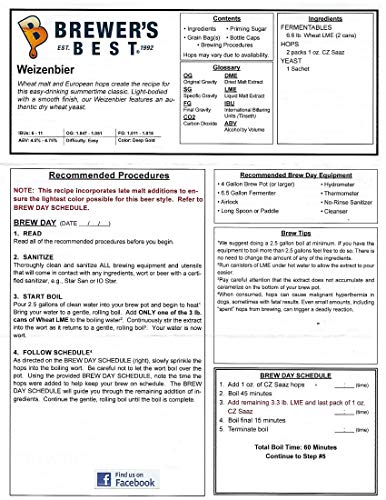 Brewer's Best Weizenbier Beer Ingredient Kit