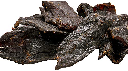 Buffalo Bills 16 Oz Hickory Smoked Premium Beef Jerky Pieces in Random Size | Selling Beef Jerky Nationwide Since 1990, Made In The USA, 100% US Beef, Marinated In Soy Sauce, Garlic, And Black Pepper