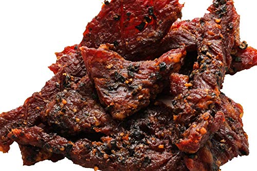 Buffalo Bills Mesquite Country Cut smoked Beef Jerky, Moist & Tender, 8 Oz | Mesquite Beef Jerky, Made In USA, High Protein, Low Carb, For Work, Trips, On-The-Go Snacking, Smoky Flavor, Hot Snacks