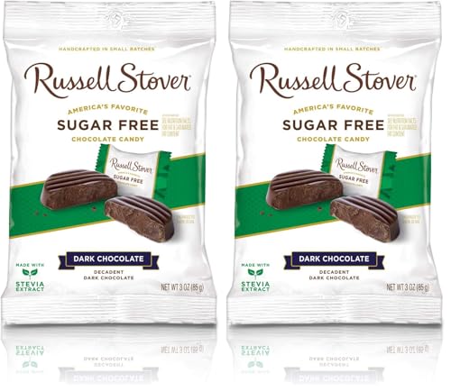 Russell Stover Sugar Free Dark Chocolate Medallions, 3 oz. Bag (270215)