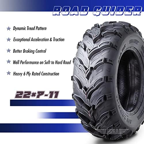 ROADGUIDER ATV Mud Tire 22x10-9 6PR for Honda Recon 250 Suzuki Ozark 250