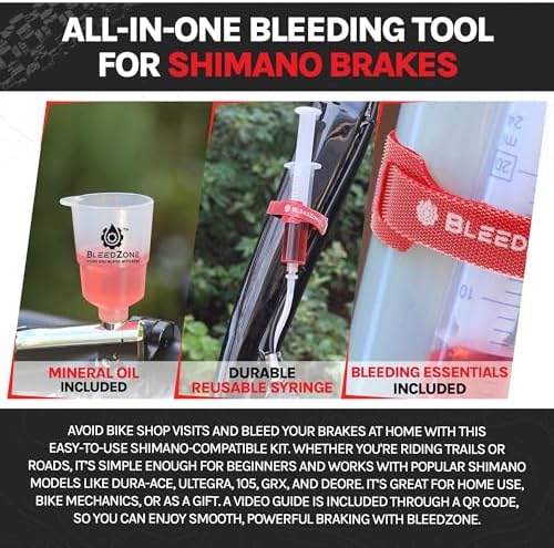 BleedZone Shimano Hydraulic Brake Bleed Kit with Mineral Oil