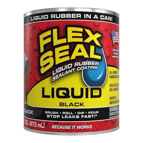 Flex Seal Liquid, Rubber Coating Sealant, Waterproof, Flexible, Breathable, and UV Resistant, Roof Repair, Basements, RV, Campers, Trailers, Marine