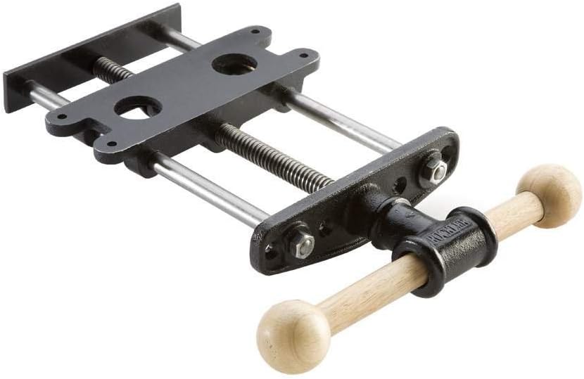 Rockler Quick Release Front Vise 9" Dual Guide Rod Woodworking Vise | Front Vise – Secure Work Holding – Woodworking Vise – Quick Release –