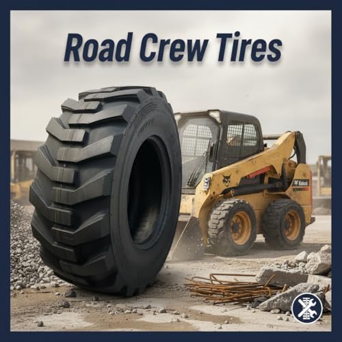 12-16.5 Road Crew TW171 14 PLY (1-Tire) Skid Steer Tires for Bobcat NHS HD 12x16.5