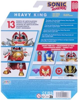Sonic the Hedgehog 4-inch Heavy King Eggrobo Action Figure with Spike Trap Accessory. Ages 3+ (Officially licensed by Sega)