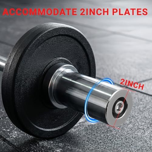 Everyday Essentials Olympic Super Curl Barbell Curl Bar, 48 inch (350 lb Weight Capacity)