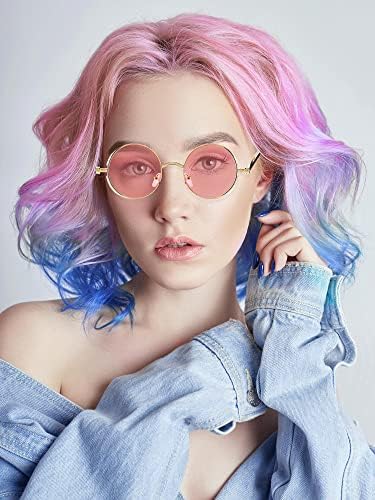 Frienda 4 Pcs Retro Steampunk Sunglasses