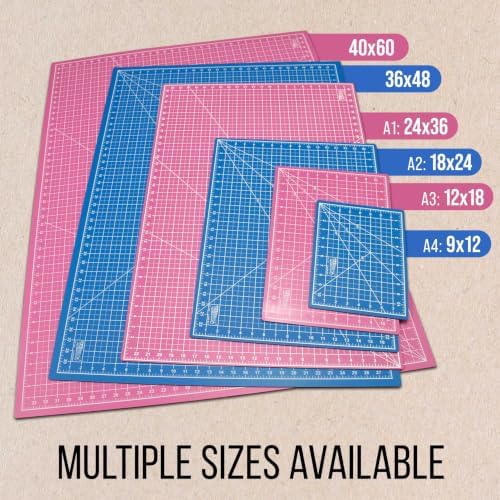 U.S. Art Supply 40" x 60" Self-Healing Cutting Mat 5-Ply - Double-Sided Green/Black Craft Mat, Non-Slip Cutting Mats for Crafts, Sewing, Quilting, Scrapbooking | Double-Sided Green/Black Craft Mat, Non-Slip Cutting Mats for Crafts, Sewing, Quilting, Scra…