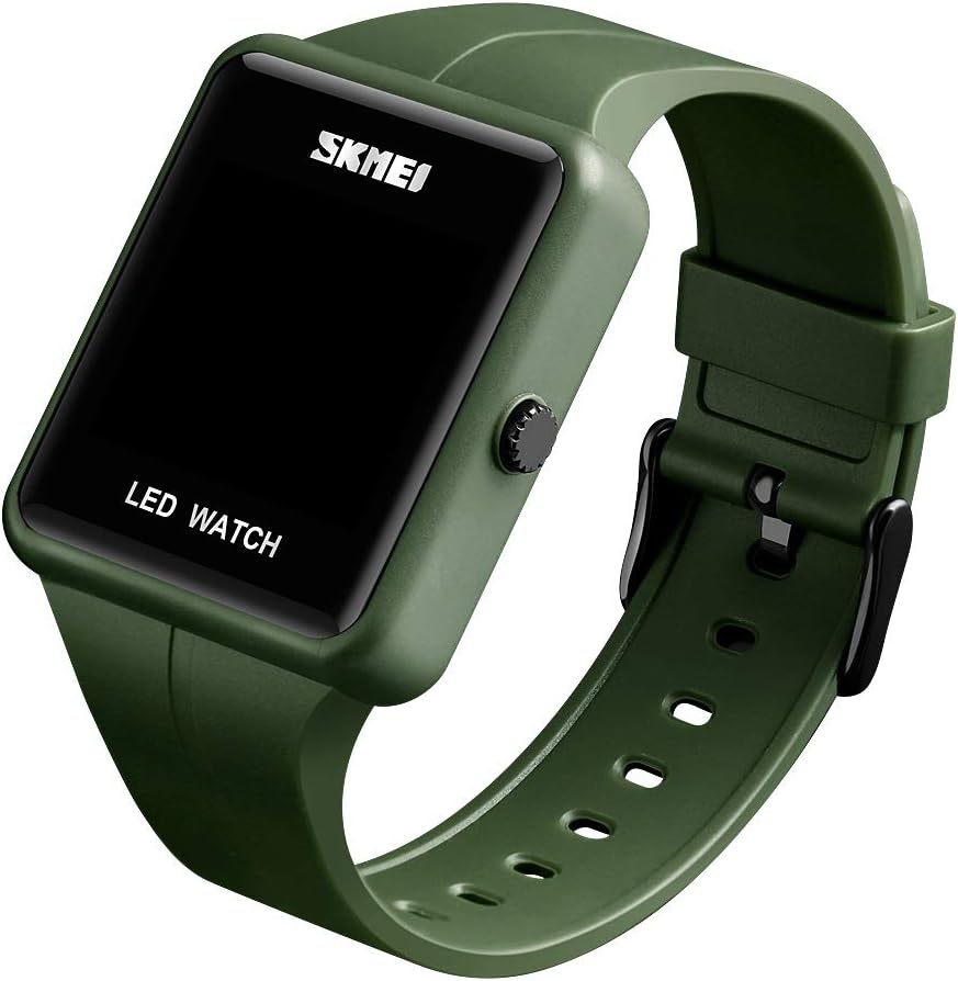 Gosasa Large Face LED Digital Watch Date Time 3Bar Waterproof Wristwatch Men Women Sports Watches