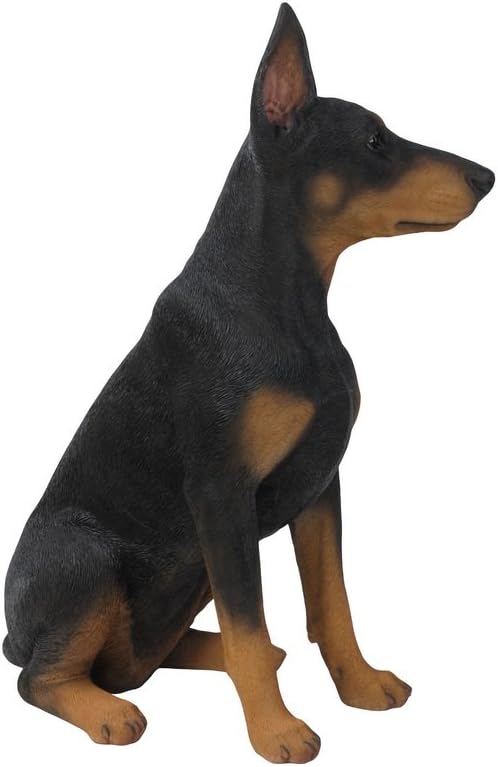 Hi-Line Gift Ltd Sitting Doberman Pinscher Dog Statue