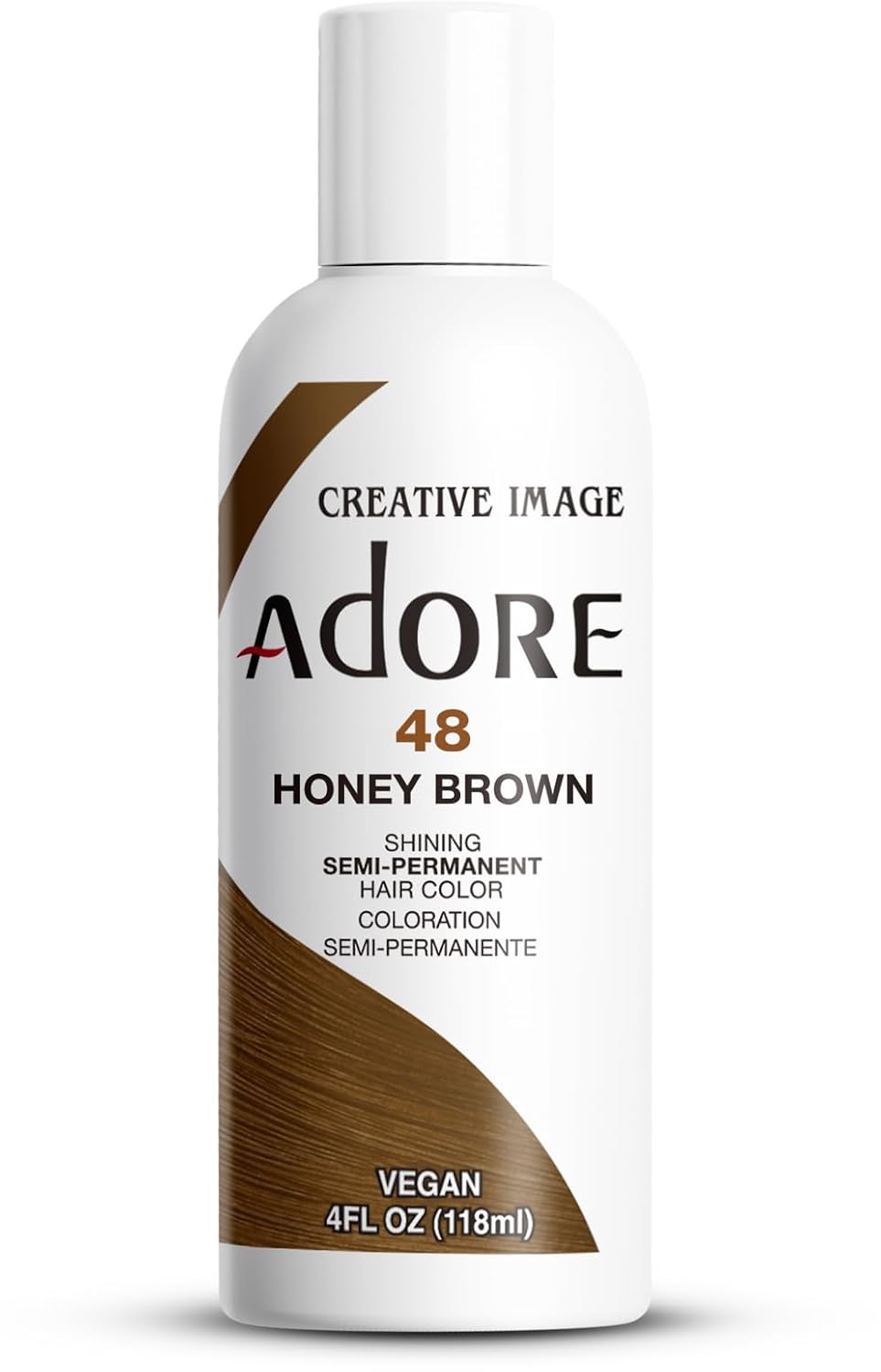 Adore Semi Permanent Hair Color, 107 Mocha, 4 Fl Oz | Vegan & Cruelty-Free Brown Hair Dye | No Ammonia, No Peroxide, No Alcohol