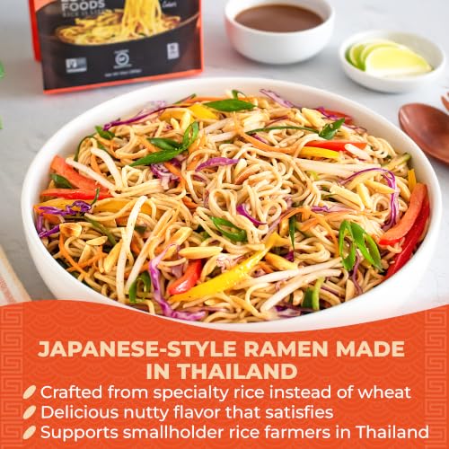 Lotus Foods Organic Millet and Brown Rice Ramen - 10 Oz Bag (Pack of 1) | Noodles, Gluten Free Instant Ramen Noodles, Vegan, Low Sodium, Made with Brown Rice Flour and Millet Flour