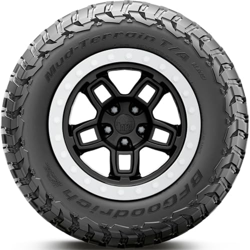 BFGoodrich Mud Terrain T/A KM3 Radial Car Tire for Light Trucks, SUVs, and Crossovers, 32x10.00R15NHS/8PR Q 124Q | ATV & UTV Mud Terrain All Season Traction 124Q Rated D (8 Ply) Radial Construction Raised Black Letters Tire