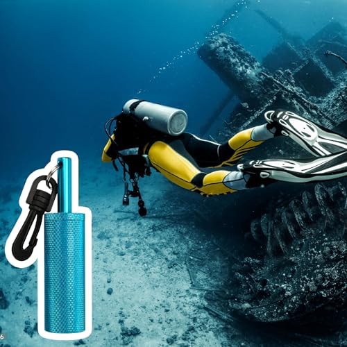 Scuba Rattle Stick Diving Safety Tank Signal Bell Shaker with Clip, Loud Underwater Sound Compact Design