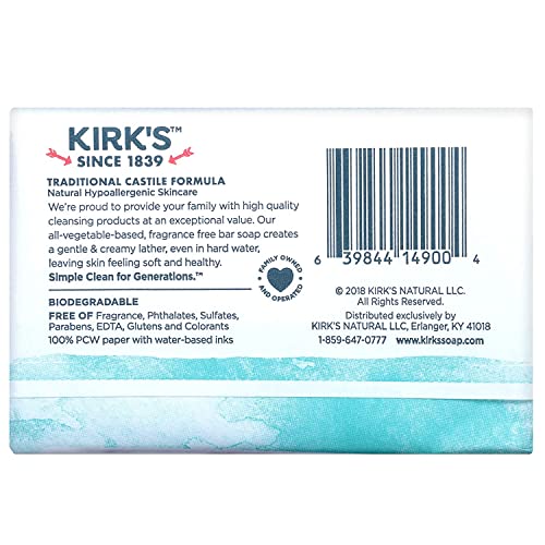 Kirk, Coco Castile Soap, 3 Count