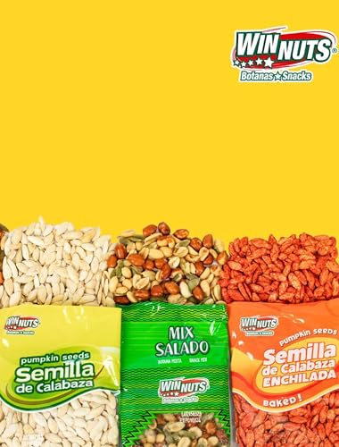 WINNUTS Roasted & Salted Pumpkin Seeds to Eat (5 Pack, 3.52 Oz Each) | Pepitas Roasted Salted | Crunchy Energy Snack, Perfect for Salads & Topping | On-The-Go Pouches