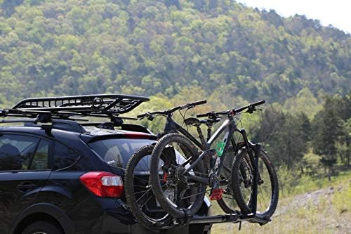 Kuat NV Base 2.0 Hitch-Mounted 2-Bike Rack | Mountain, Road, Gravel Bike, or E-Bike Compatible, No-Tool Install, Pivot System, All-Metal Robust Construction