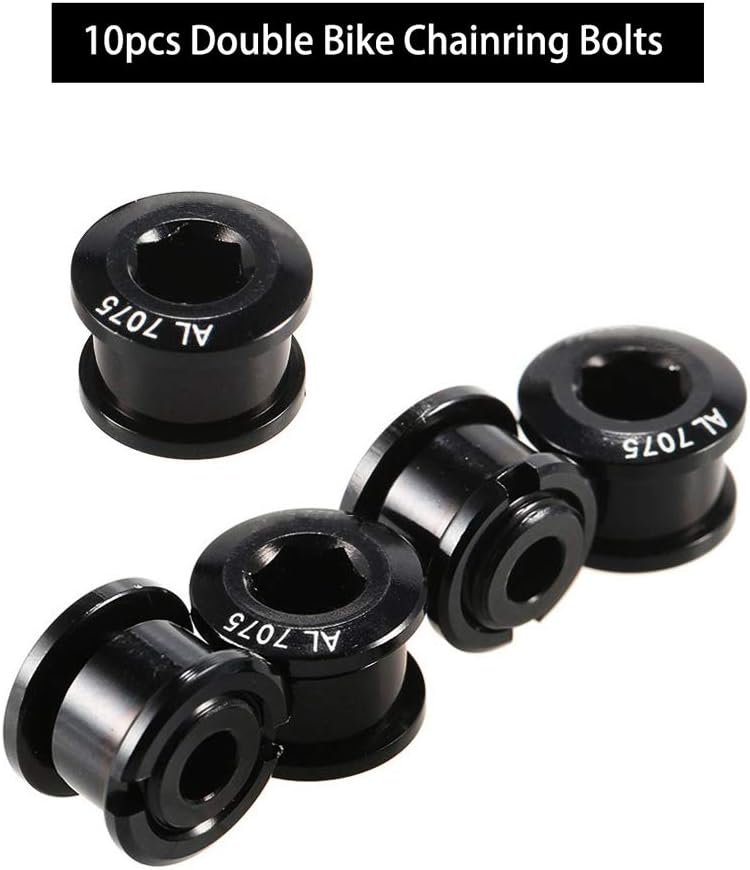 Saiper 10pcs Double Chainring Bolts M8 Chain Ring Bolts