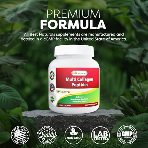Best Naturals Multiple Collagen Peptides Protein Type I, II III