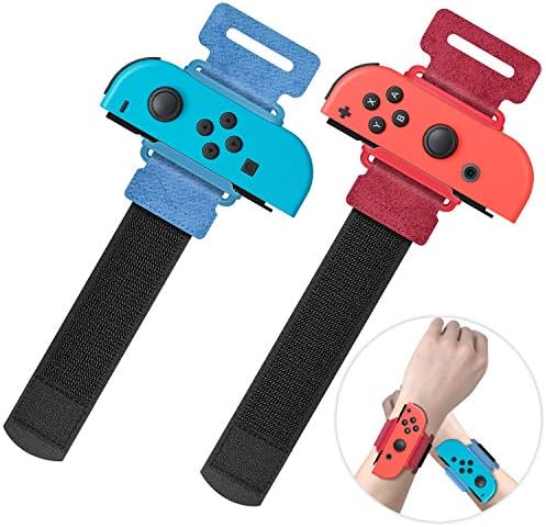 YUANHOT Adjustable Wrist Bands for Switch Joy-Con, Dance Workout, 2 Pack