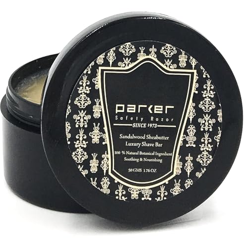 Parker Travel Pack of Sandalwood & Shea Butter Shaving Soap, 1.76 oz 2-Pack | Two 1.76 Oz Shaving Soap Bars With Sandalwood And Shea Butter