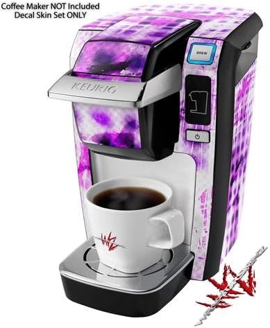 Decal Style Vinyl Skin compatible with Keurig K10 / K15 Mini Plus Coffee Makers Electro Graffiti Purple (COFFEE MAKER NOT INCLUDED)