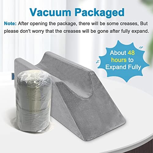 Leg Elevation Wedge Pillow Knee Foam for Sleeping Post Surgery Foot Leg Rest Pillows Knee Support Cushion Medical Elevated Pillow Leg Elevator Bed
