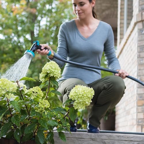 Gilmour Flexogen 5/8 in x 50 ft Garden Hose, Heavy Duty Water Hose, Flexible and Kink Resistant Outdoor Hose, Gray | 8-layer heavy duty build