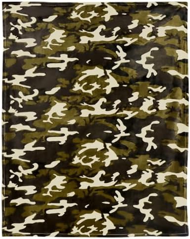 HommomH Camo Blanket Hunting Army Camo Throw Blanket Veteran Gifts