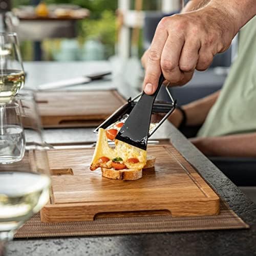 Boska Raclette Grilling Set - Partyclette to Go Set - Suitable for Cheese, Meat, Fish, and Vegetables - Portable Non-Stick - Dishwasher Safe Wedding Registry Items
