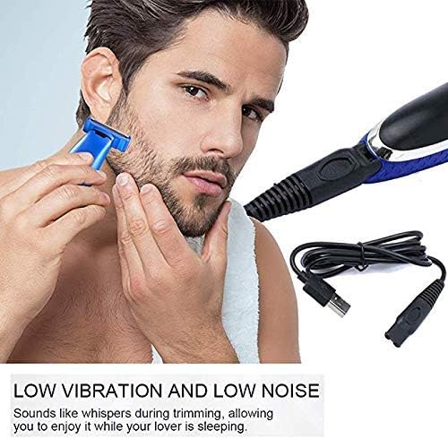 Shaver Charger for Solo Men's Rechargeable Full Body Hair Trimmer Replacement Electric Shaver Charging Cable 5V USB Charger with Cleaning Brush(1 Packs)