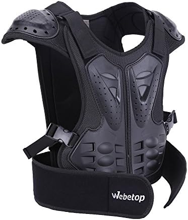 Webetop Kids Dirt Bike Chest Protector Motocross Adjustable Youth Chest Protector Shock-Resistant Dirt Bike Gear for ATV, Cycling | Youth Riding Gear, Adjustable Fit, Lightweight Design, Multi-Sport Use, Growth-Friendly Wear, Easy On and Off