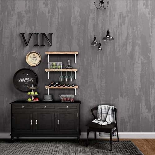 48x197inch Extra Wide Black White Marble Wallpaper Peel Stick Glossy Thick Waterproof Furniture Sticker Granite Look Contact Paper DIY Wall Sticker Self-adhesive Countertop Vinyl Wrap for Kitchen