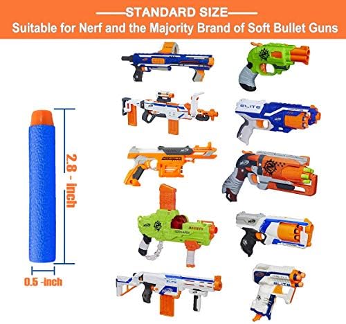 Compatible with Nerf Darts Bullets - 1000 PCS Darts Refill Pack Compatible with Nerf N-Strike Elite Series Guns Party Supplies