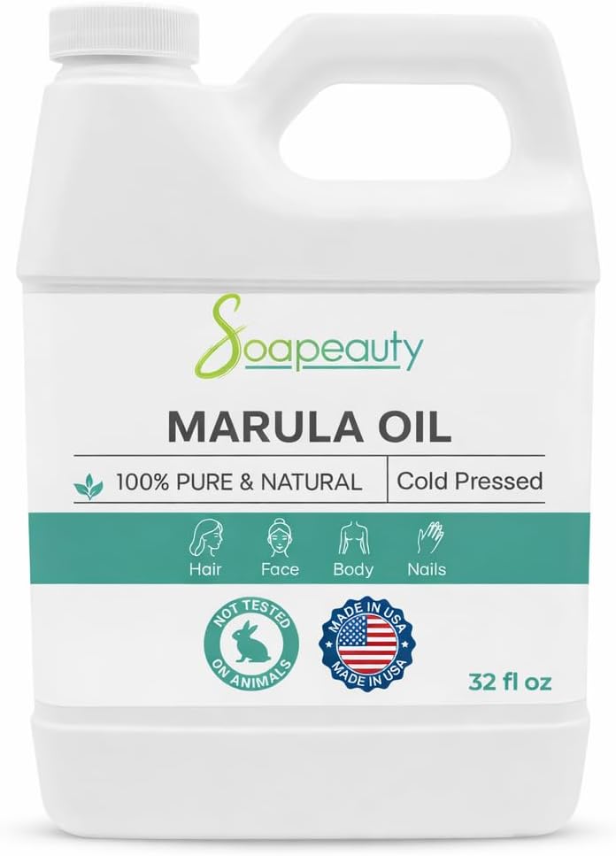 Marula Oil Cold Pressed Unrefined 100% Pure Natural Face Hair 32 fl oz