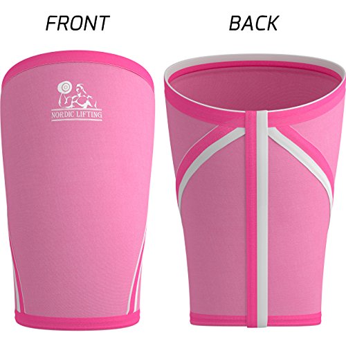 Neoprene Knee Sleeves for Weightlifting, Men, & Women, L | Knee sleeves for Weightlifting and Powerlifting – 7mm Neoprene Compression for Squats and Strength Training