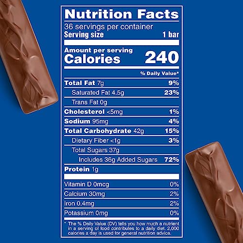 3 MUSKETEERS Milk Chocolate Candy Bars, Full Size, Bulk Candy Box, 36 ct | Light whipped chocolate nougat in full size bars, for sharing, party favors and lunch boxes, gift bag, snack box