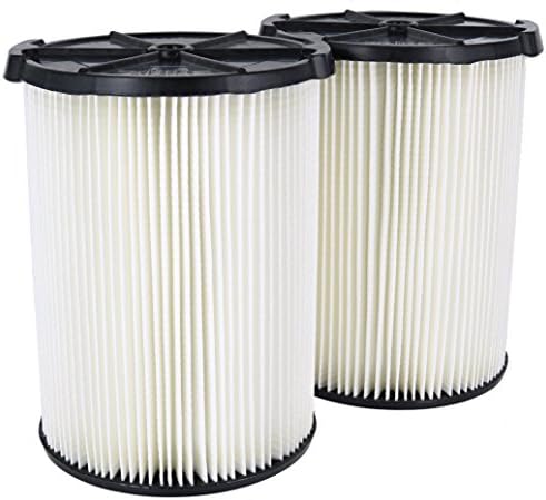 Ridgid VF4200 Genuine Replacement 1-Layer Everyday Dirt Wet/Dry Vac Filter for Ridgid 5-20 Gallon Vacuums (2 pack VF4000)