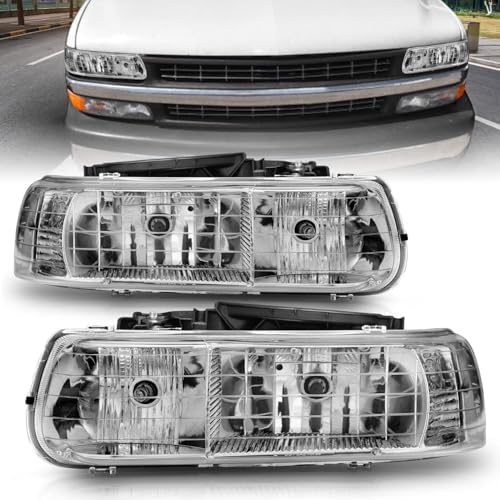 ANZO USA 111011 Crystal Headlight Set-Chrome