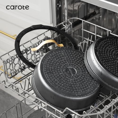CAROTE 21pcs Pots and Pans Set Non Stick, Detachable Handle Cookware Sets | Ultra Nonstick, Space Saving, Dishwasher & Oven Safe