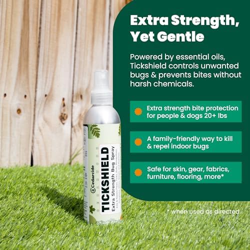 Tickshield Extra-Strength Bug Spray | Our Original Formula with an Extra Kick | for People, Gear, & Animals Over 20 Lbs (Pint)