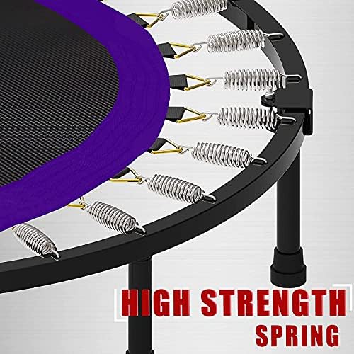 Kanchimi 40" 48" Folding Mini Fitness Indoor Exercise Workout Rebounder Trampoline with Handle, Max Load 330lbs