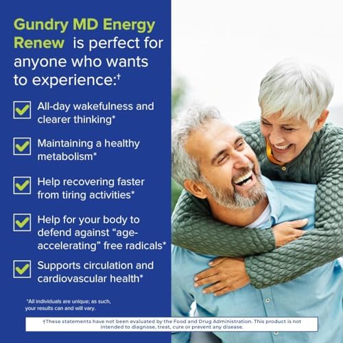 Gundry MD Energy Renew Supplement, Passion Fruit Flavor Powder, 30 Servings