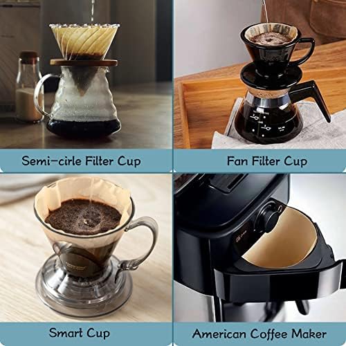 YQL #4 Cone Coffee Filters, 200 Count Paper Filters for Ninja Coffee Makers