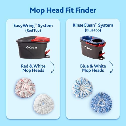 O-Cedar EasyWring Spin Mop Microfiber Refill, White Packaging May Vary