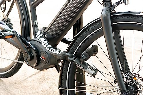 Kryptonite Kryptolok 990 Combo Bike Chain Lock, 3 Feet Long Heavy Duty Anti-Theft Sold Secure Gold Bicycle Chain Lock